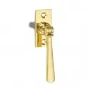 Lockable Straight espagnolette handle brass Croft 1794L
