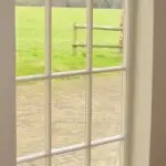 Timber arched top window 163