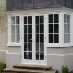 Timber French doors 90