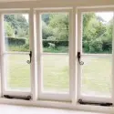 Timber casement window black Monkey Tail fittings